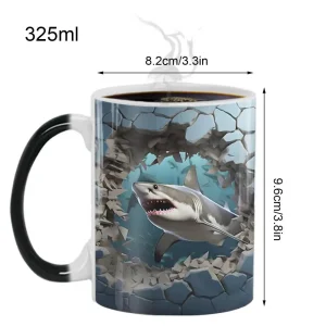 Magic Color-Changing Shark Mug