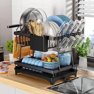 2-Tier Kitchen Dish Drying Rack